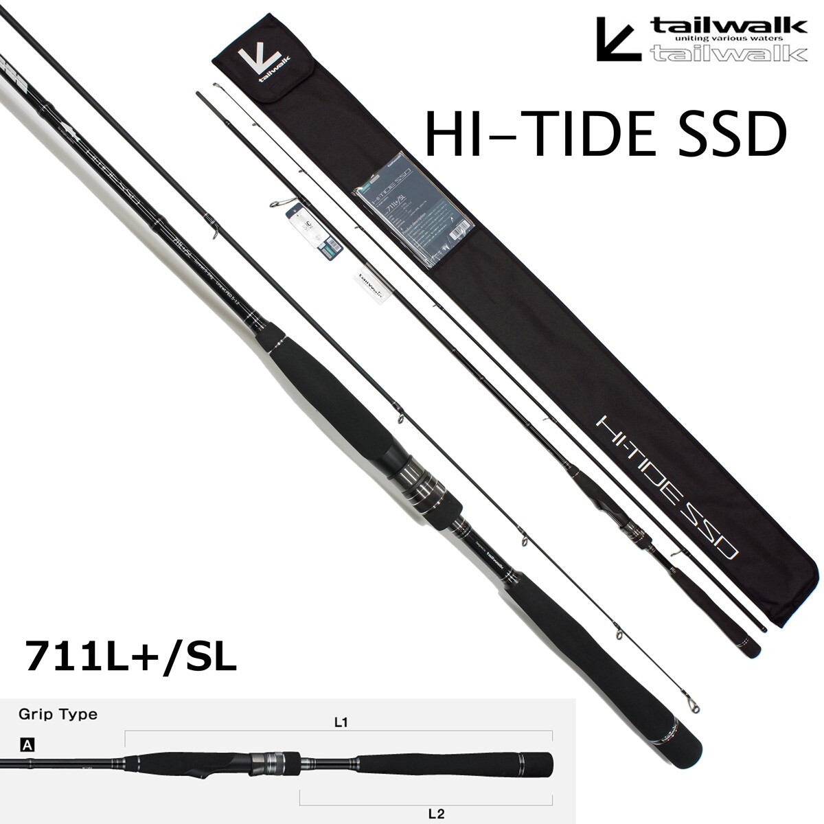 Tailwalk HITIDE 711L+/SL High Standard Shore Seabass Rod For Modern Fishing