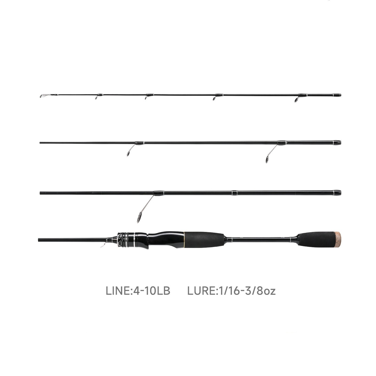 Portable Fishing Rod Carbon Fiber Ultra Light Spinning Casting Lure Fast Rods