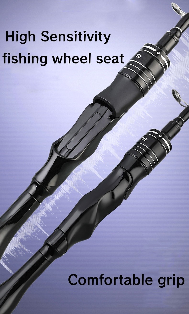 Telescopic Fishing Rod Carbon Fiber Fast Action Casting Spinning Travel Rod Carp