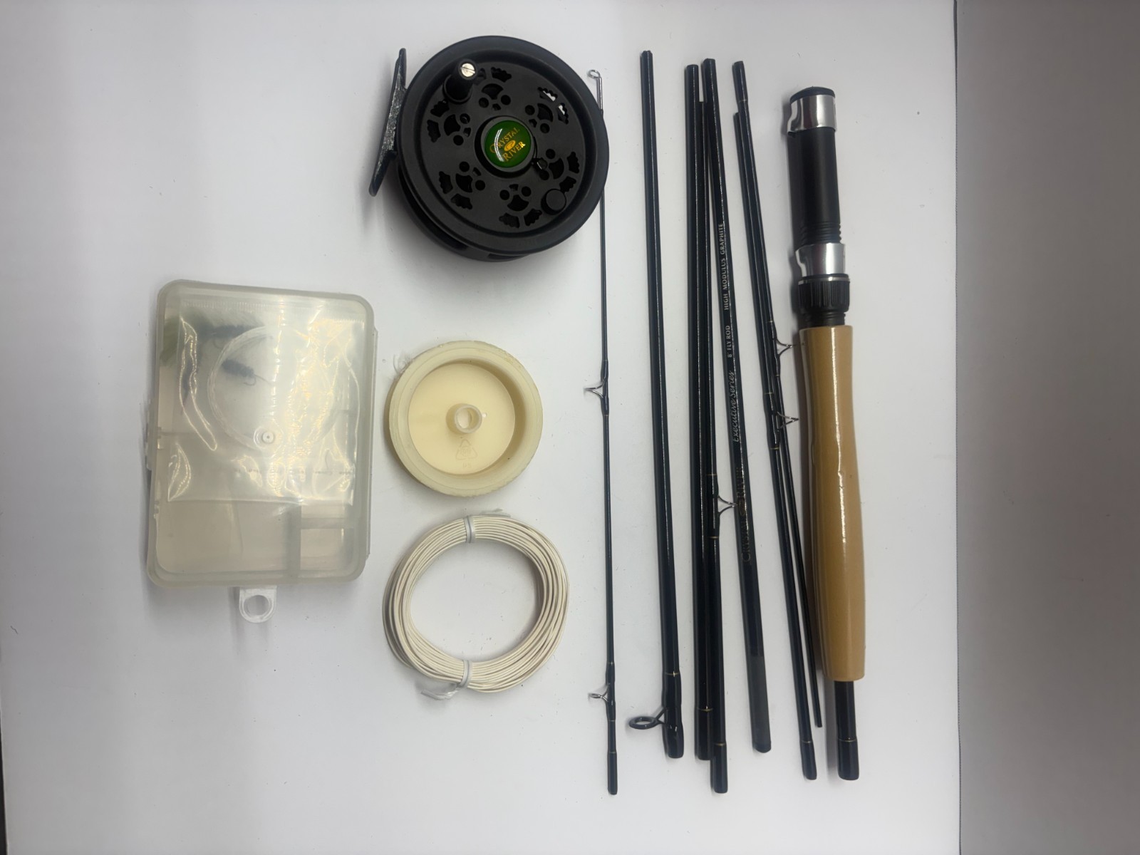 Crystal River Fly Rod Executive Series Travel Kit Set 4/5 8 Pcs Rod