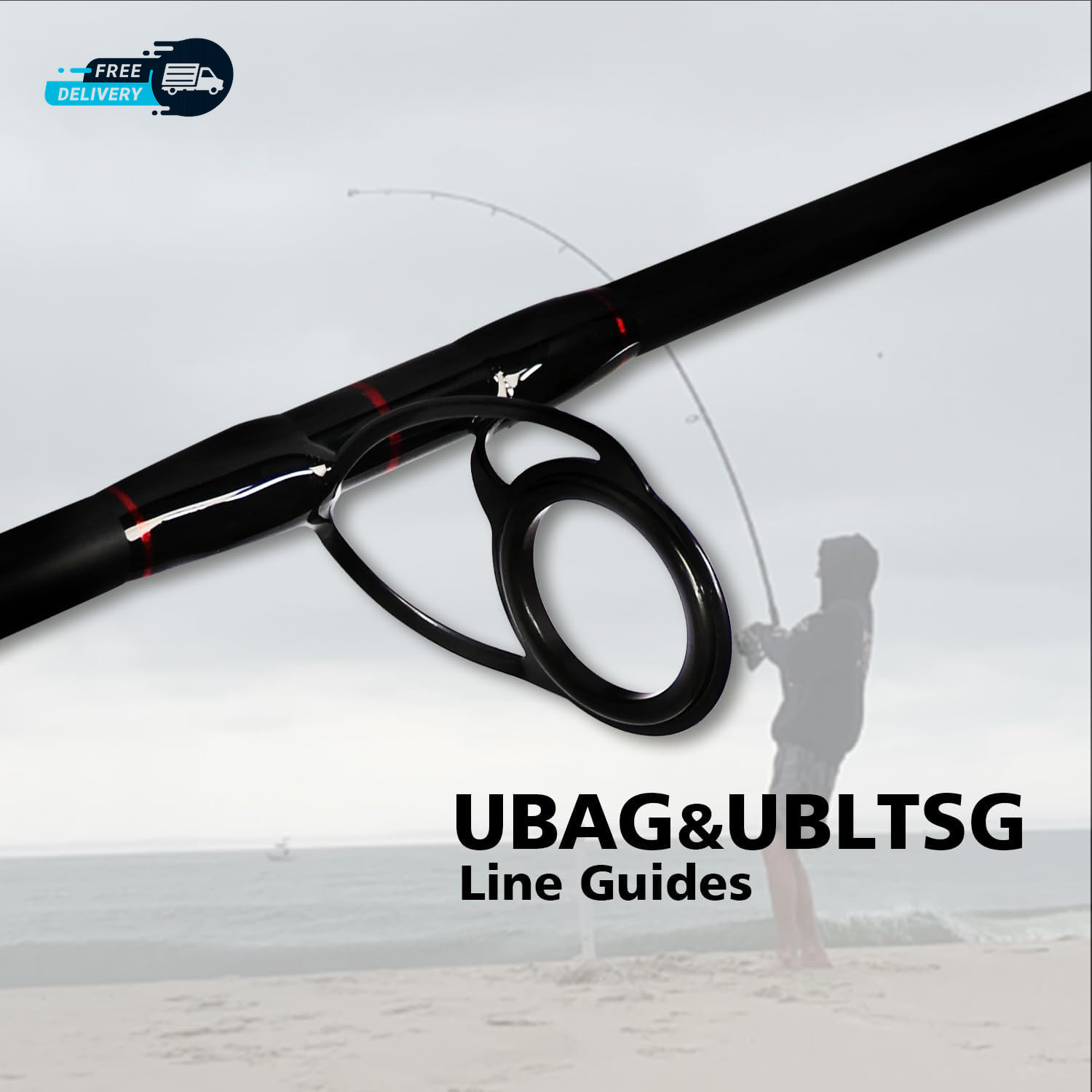 Surf Spinning Fishing Rod 2-Piece/4-Piece Graphite Travel Fishing Rod