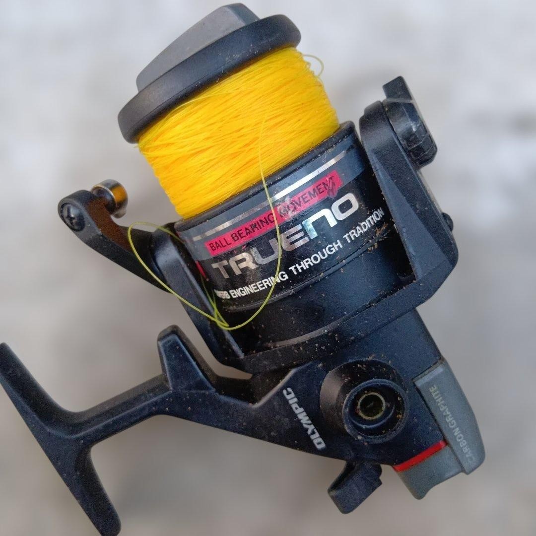 TACKLE 1.0 Fishing Rod Set of 2, Black + Green and Gold Reels, Used