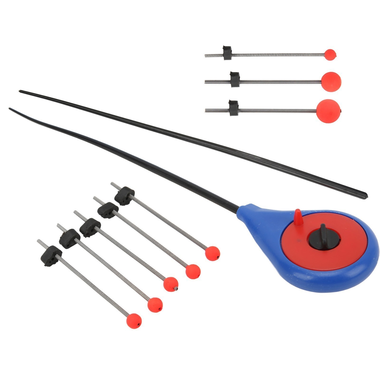 5pcs Ice Fishing Pole End Extension Section Rods Pole End Tip with Rod