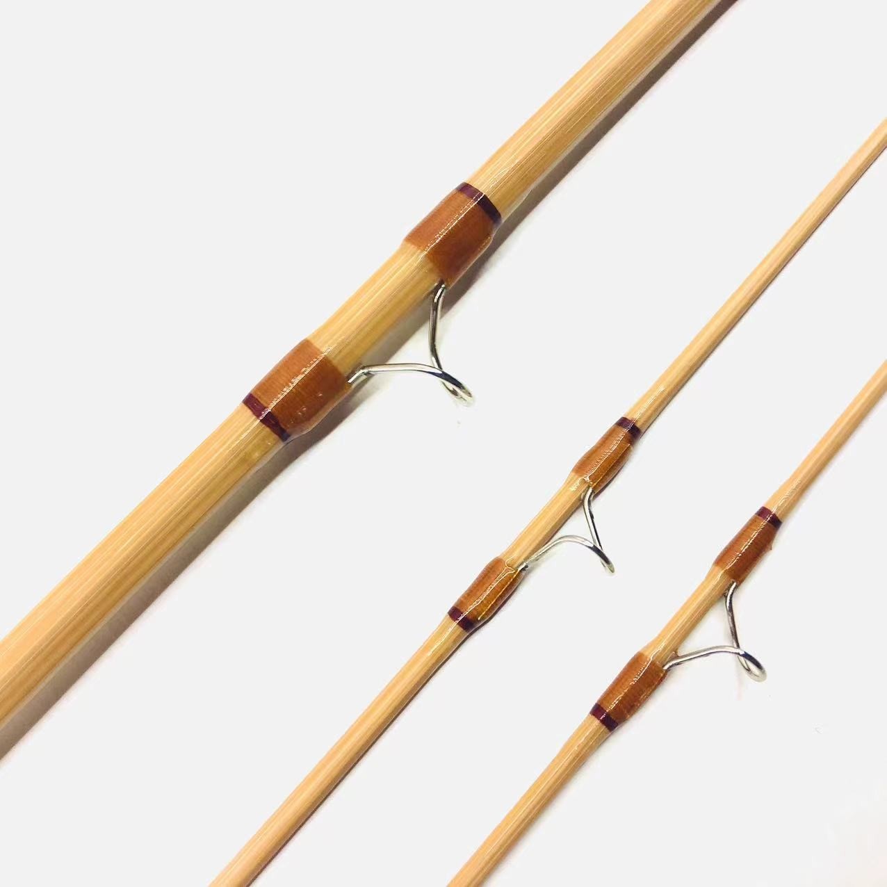 Handmade Bamboo Fly Rods 7’6″5 wt/Vintage Cane Fly Fishing Rods Green Product