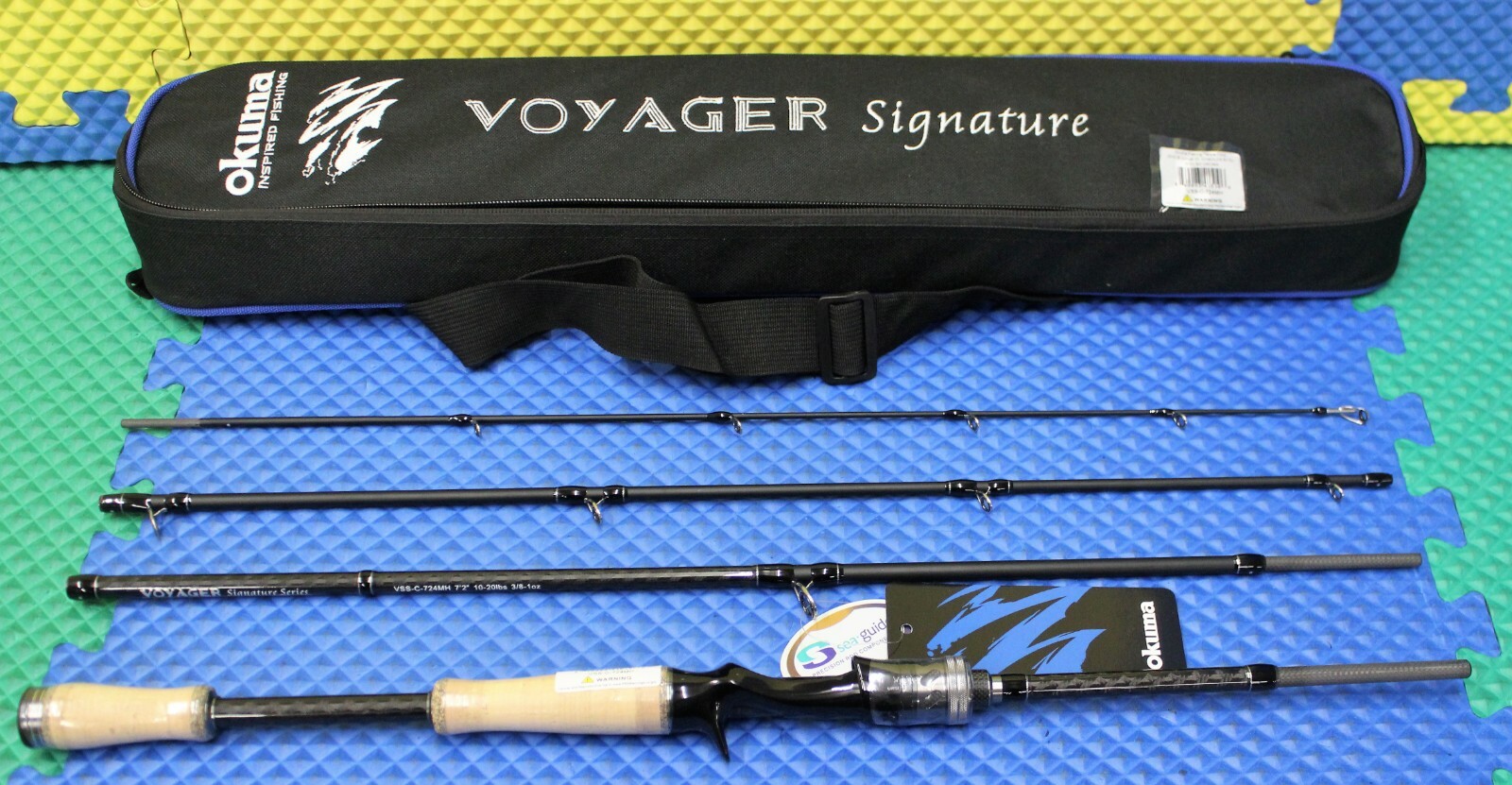 Okuma Voyager Signature Freshwater Rod 7′ 2″ MH 4-Pc W/Soft Case VSS-C-724MH