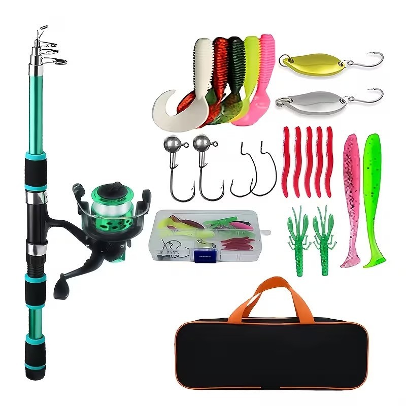 Kids Fishing Kit – 1.8m Fishing Rod & Reel Starter Set for Juniors