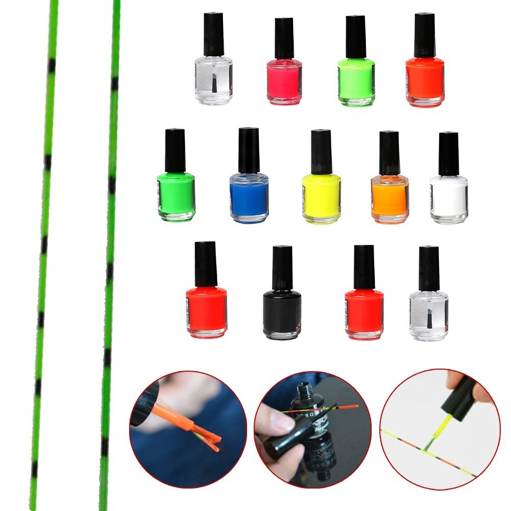 High Visibility Fishing Float Tip Paint Fast Dry Floats Tail Repairing Painting