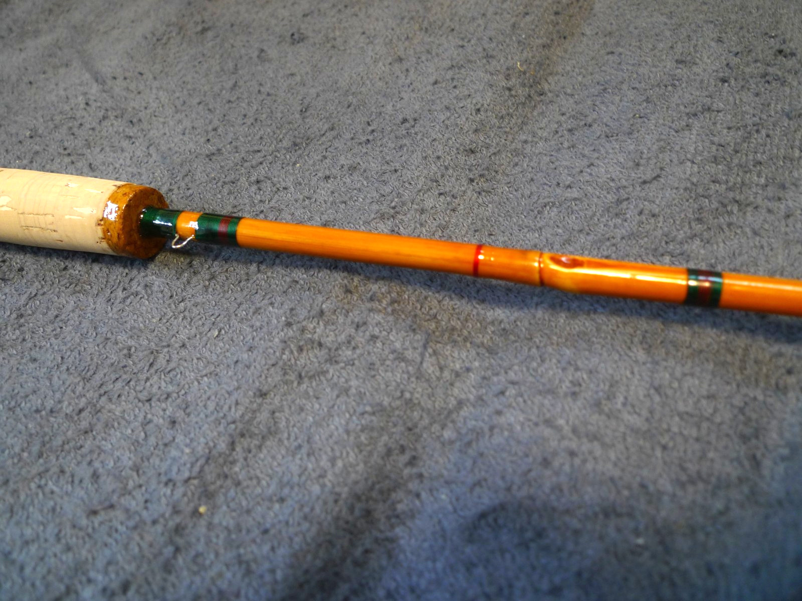 [Japanese Marutake flyrod]7’1″ #3 4pc (ext tip)-unused ‘Marubushi bamboo’ flyrod