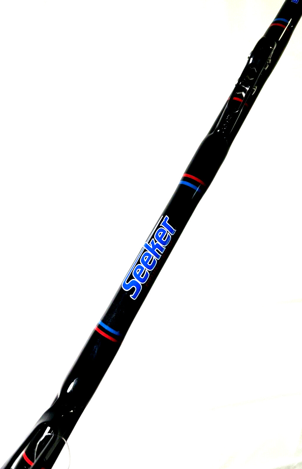 Seeker G 6463XXH-6 1/4 AR Black Steel Graphite 80-100Lb Roller G Fishing Rod USA