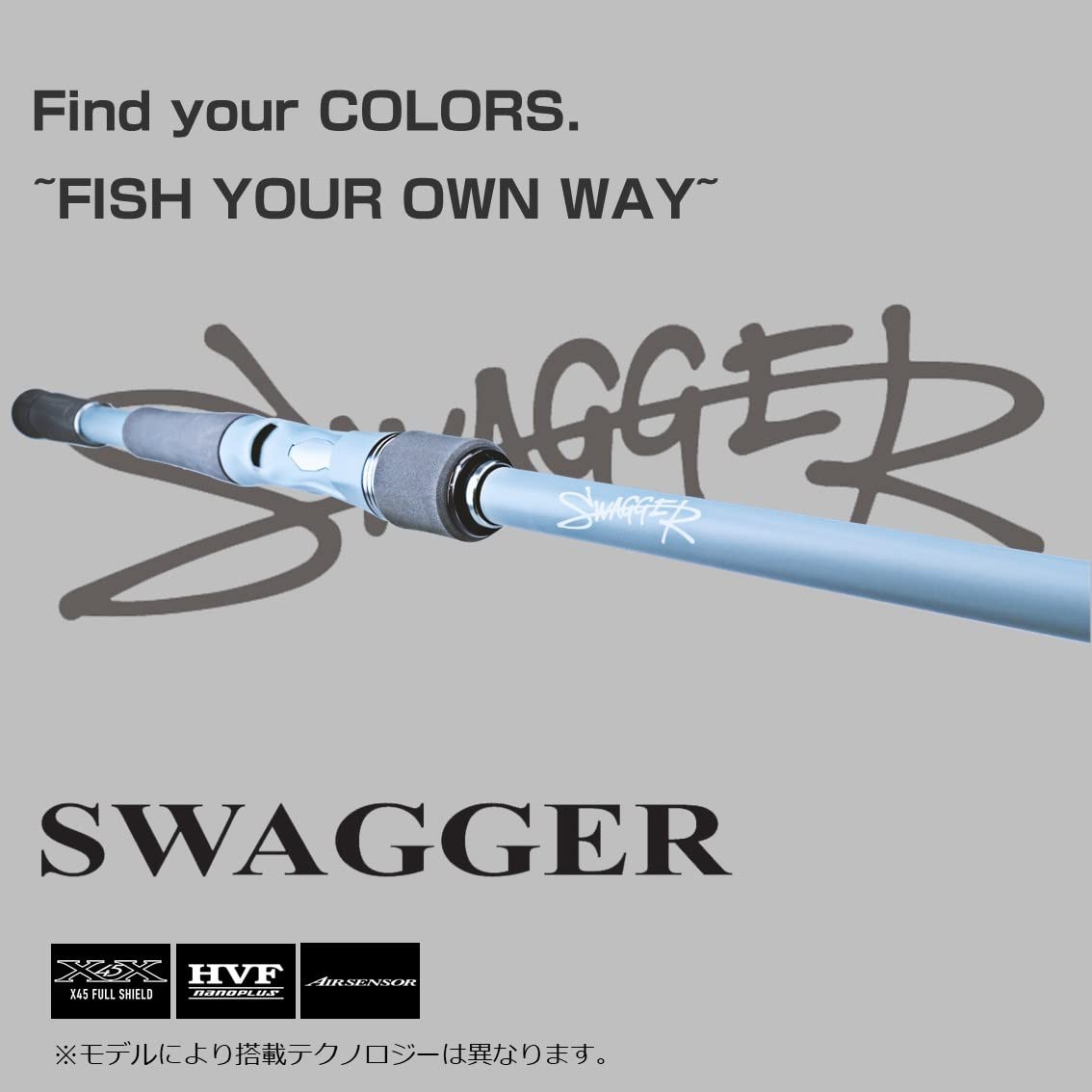 DAIWA Bass Rod SWAGGER C65MH-FR Ice Gray