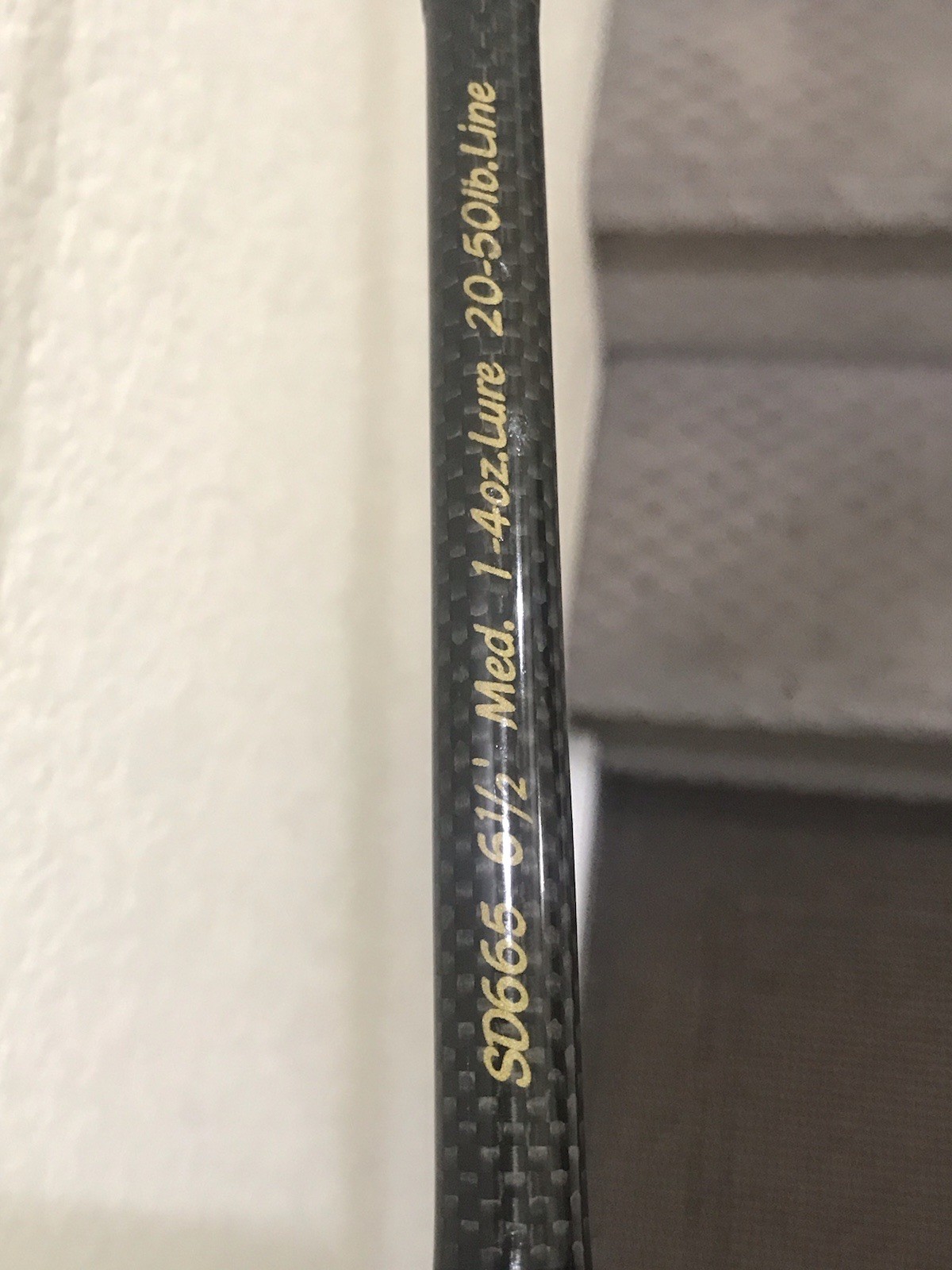 VINTAGE SABRE STROKER CASTING JIGGING TROLLING FISHING ROD SD665 6’6”FT 20-50LB