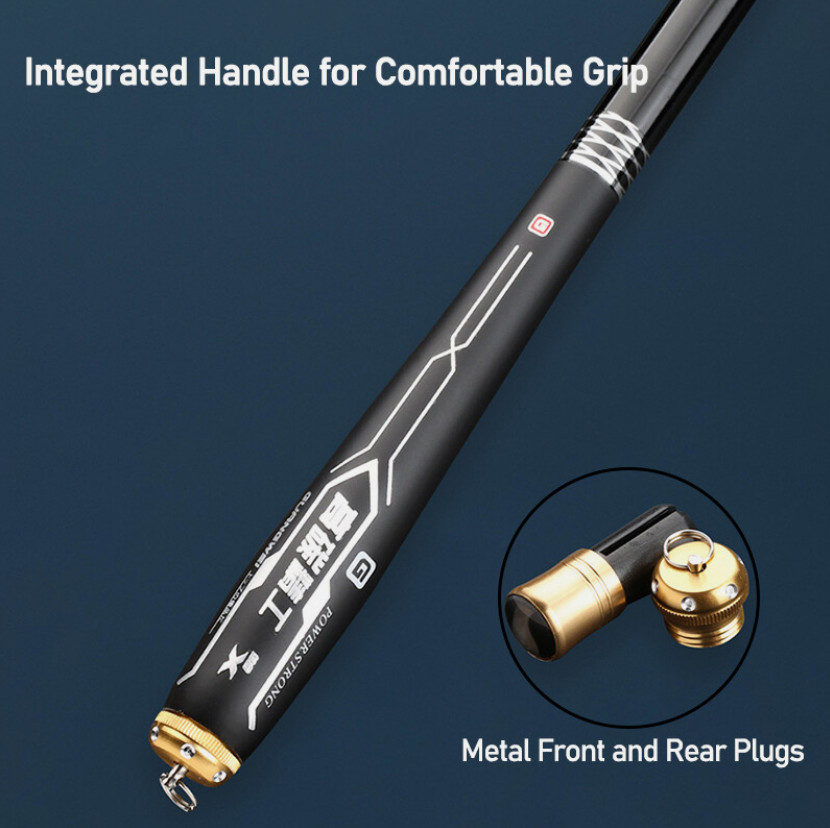 Mini Power Telescopic Fishing Rod Carbon Fiber Carp Fishing Pole Lomg 1.5m-5.4m