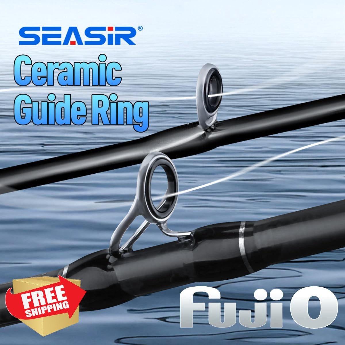 SEASIR Riveria Ultralight Fishing Rod, BFS Spinning Baitcasting Rod, 40T Carb…