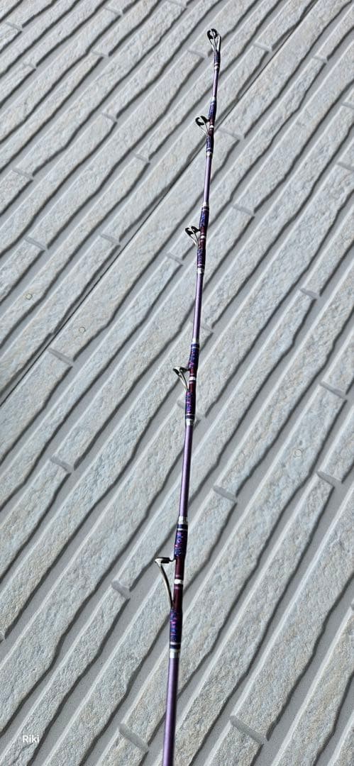 Riki Akatsuki Gomoku Titanium Guide Fishing Rod 1800mm S-Glass Used