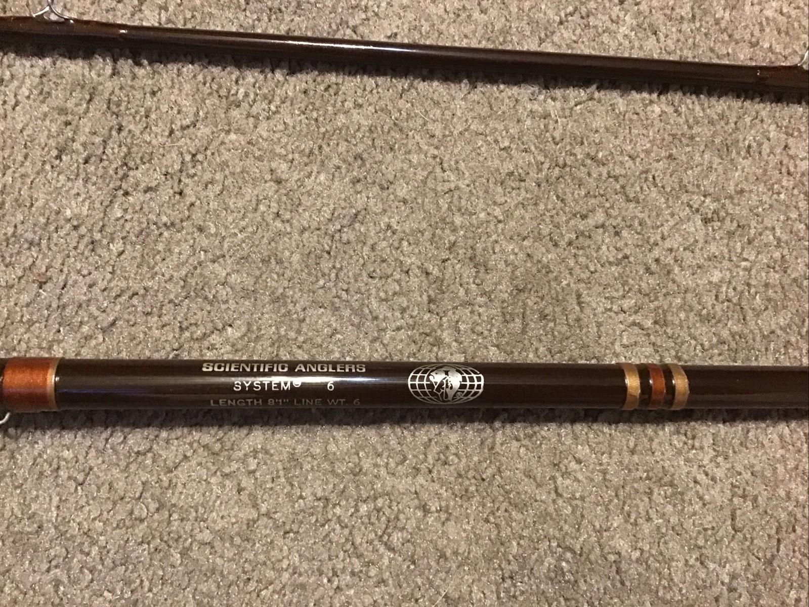 Scientific Anglers System 6 Fiberglass Fly Rod 8’1”6wt Tube & Sock NICE Lot A3