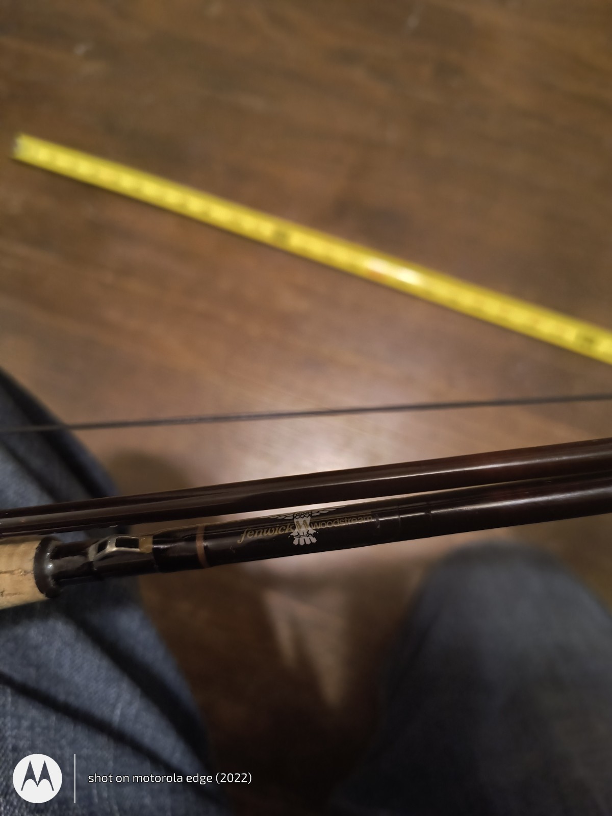 Fly Fishing Rod ( Fiberglass FENWICK ” Wood Stream” 9 ft Two Piece With LAMSON.