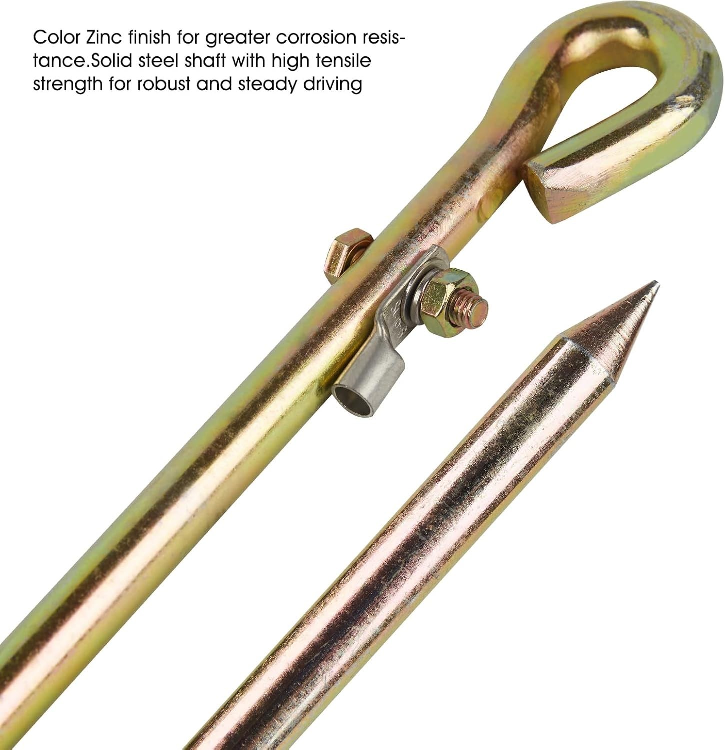 Robust Portable Ground Rod with Copper Wire Lug for Reliable Grounding Solutions