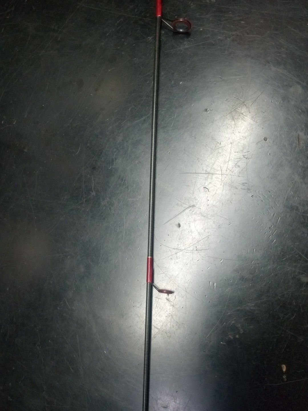 Vintage Berkley Graphite Composite 5’6″ Spinning Rod 1pc Grey And Burgundy