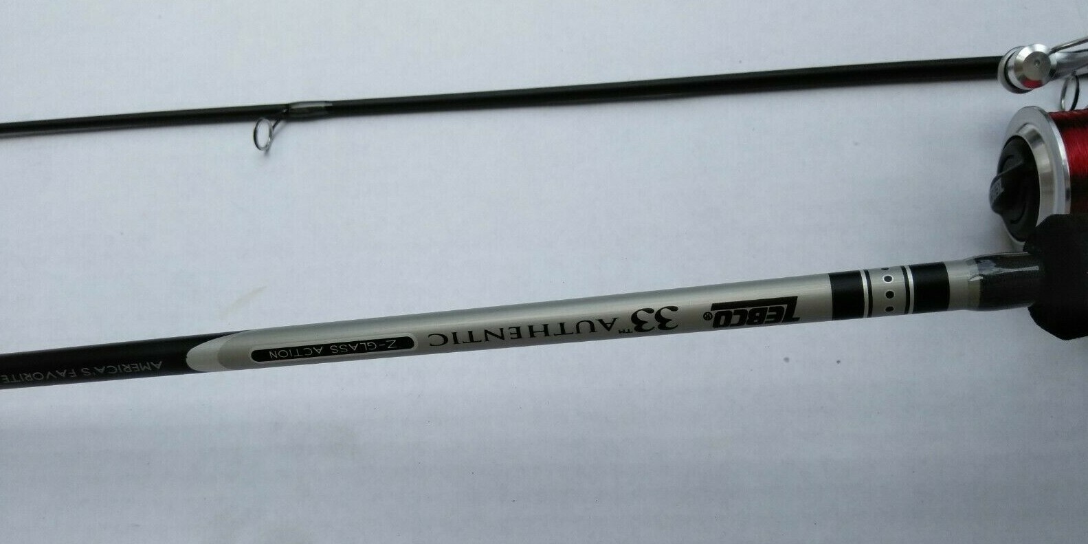 New Zebco Authentic Spinning Z-GLASS Rod Medium 6 Foot
