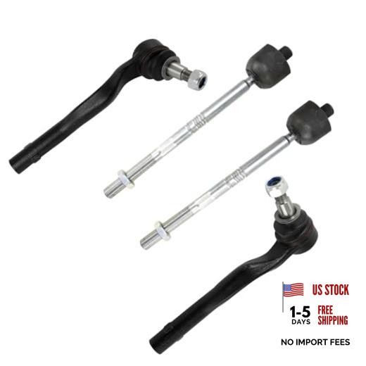 Inner and Outer Driver and Passenger Side Tie Rod Set 4 Piece PSA69762