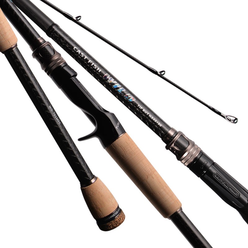 PURELURE WILD 1-Piece Fast Spinning Casting Lure Fishing Rod Lightweight
