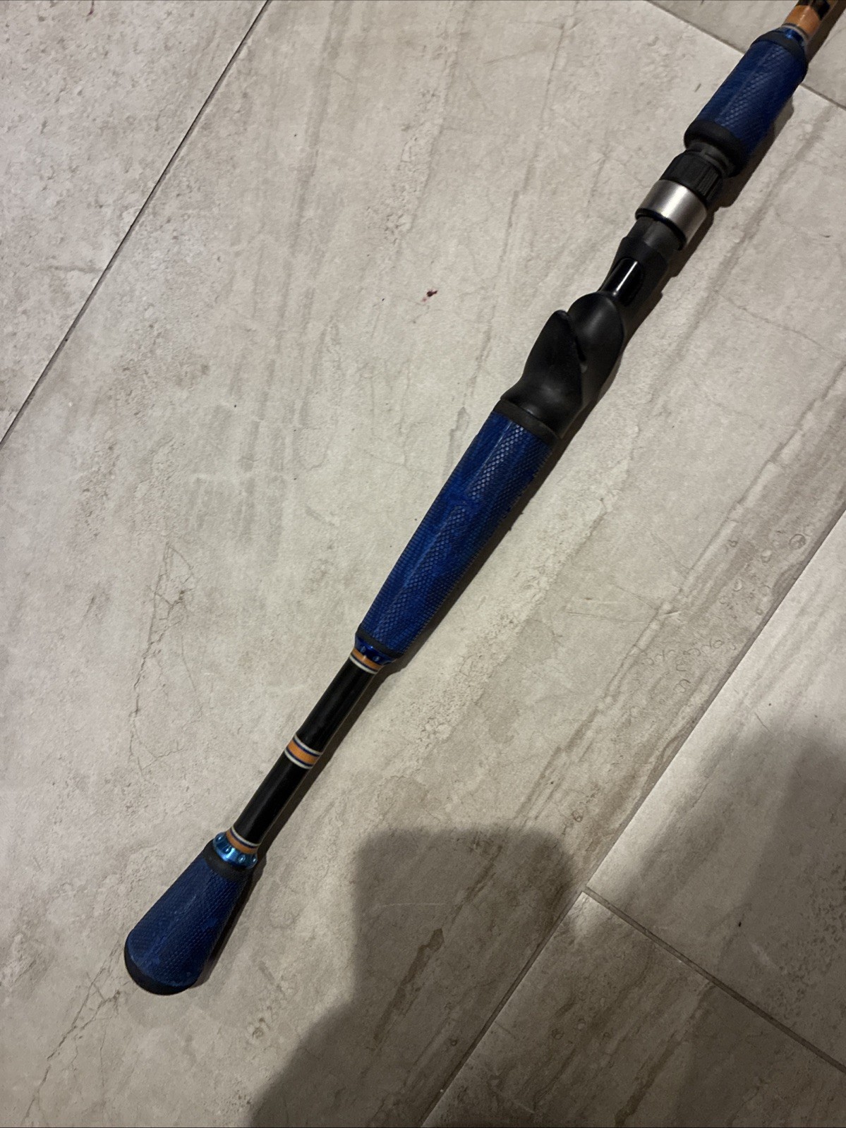 Nice Preowned custom built 6’-10” bass fishing rod “GO STROS 2017 WS Champs”
