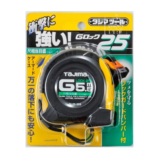 Tajima GL2555SBL Tape Measure 5.5m x 25mm Shaku Scale