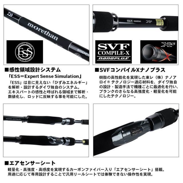 Daiwa More Than Wise Men AGS 130M-4 Spinning Rod V-Joint Alpha New