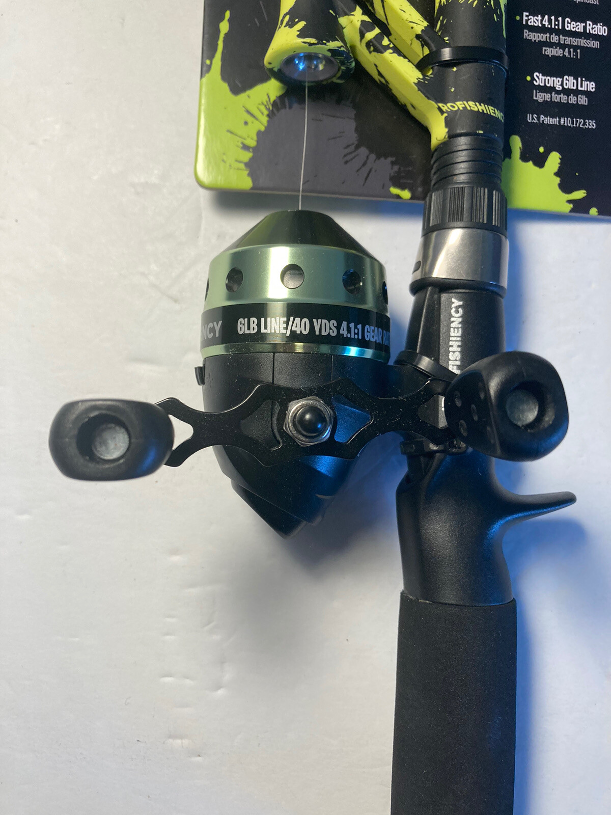 ProFISHiency SPLATGREEN Telescopic Rod & Reel Pocket Combo Fishing Pole New