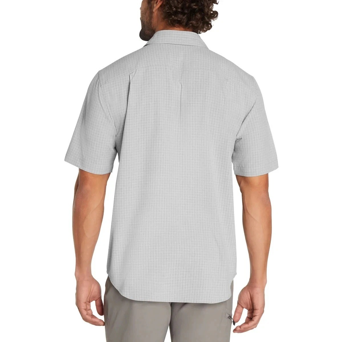 NWOT Orvis Men’s L Gray Short-Sleeve Button-Down Shirt Outdoor J2035