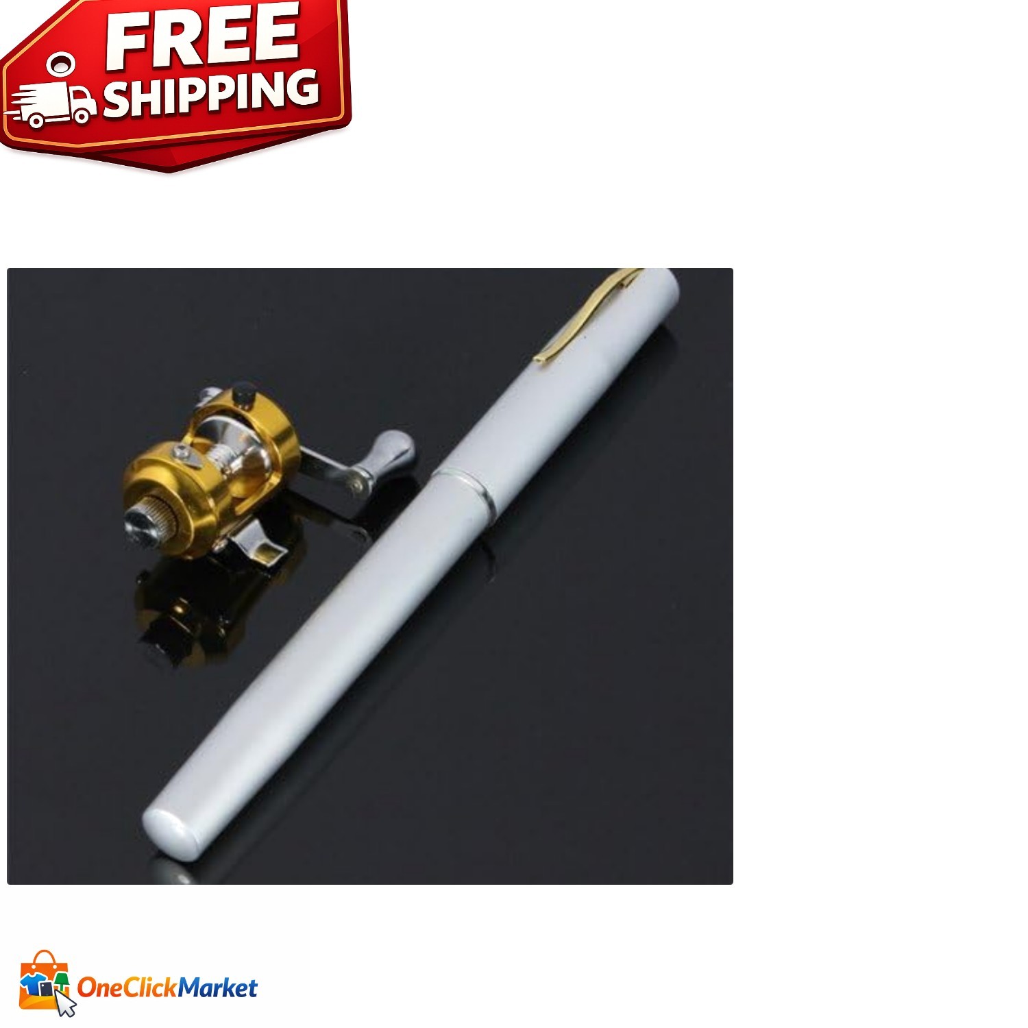 Mini 38-Inch Pocket Fishing Rod – Lightweight Aluminum Design for Avid Anglers