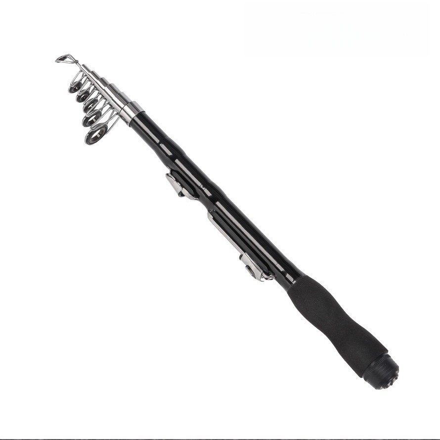 1Pc 1.5m Fishing Pole Red Telescopic Rod Mini Carbon Fishing Rud Fishing gear