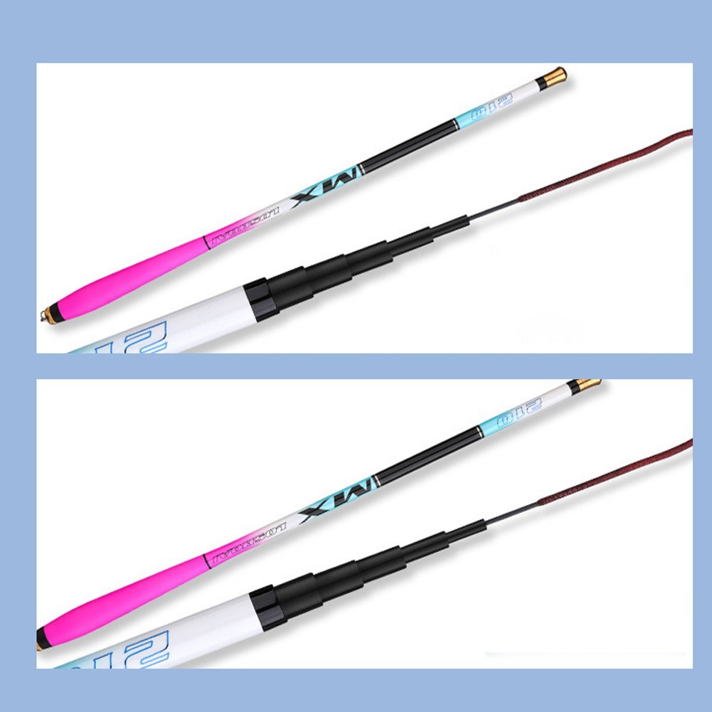 Travel Friendly Carbon Fiber Fishing Rod 1 5m to 6 30m with Multi Strand Rope