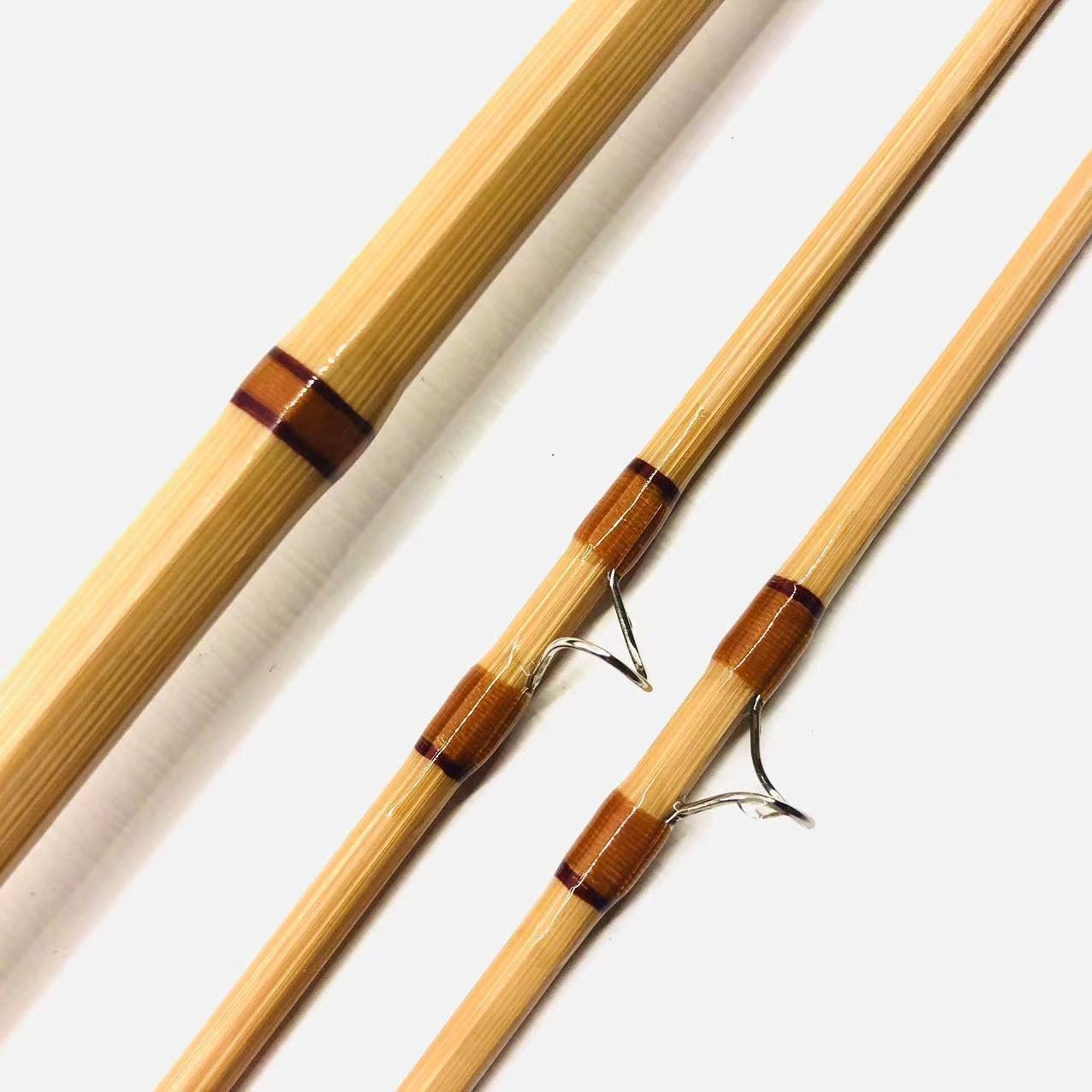Handmade Bamboo Fly Rods 7’6″5 wt/Vintage Cane Fly Fishing Rods Green Product