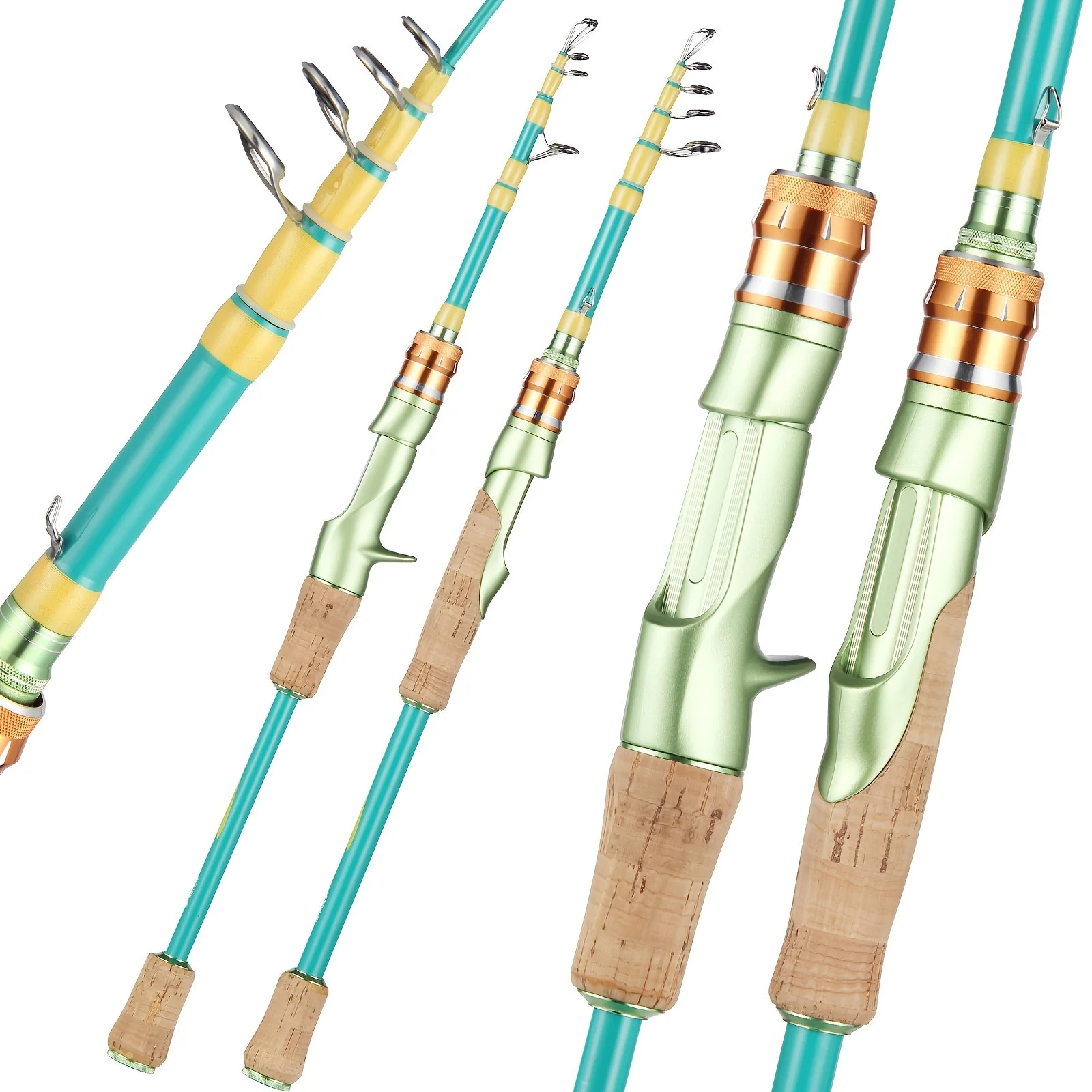 Macaroon Telescopic Fishing Rod, Carbon Fiber Spinning & Casting Rod, Lightweigh