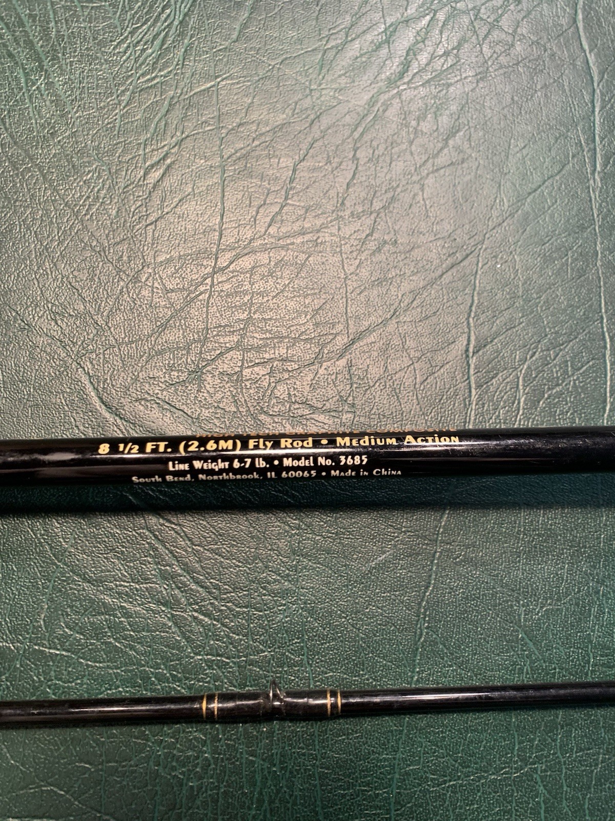South Bend Black Beauty Fly Rod, 2 Piece 8 1/2’ Graphite Comp.