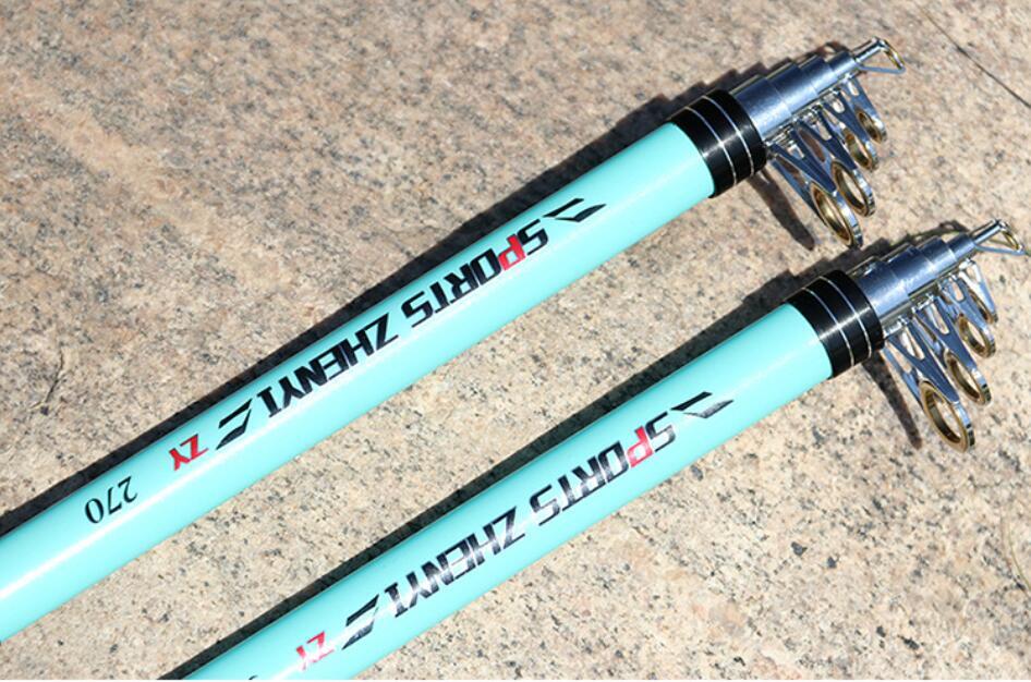 Telescopic Fishing Rod Trout Travel Rock Rod High Carbon Fiber 2.1M 2.4M 2.7M 3M