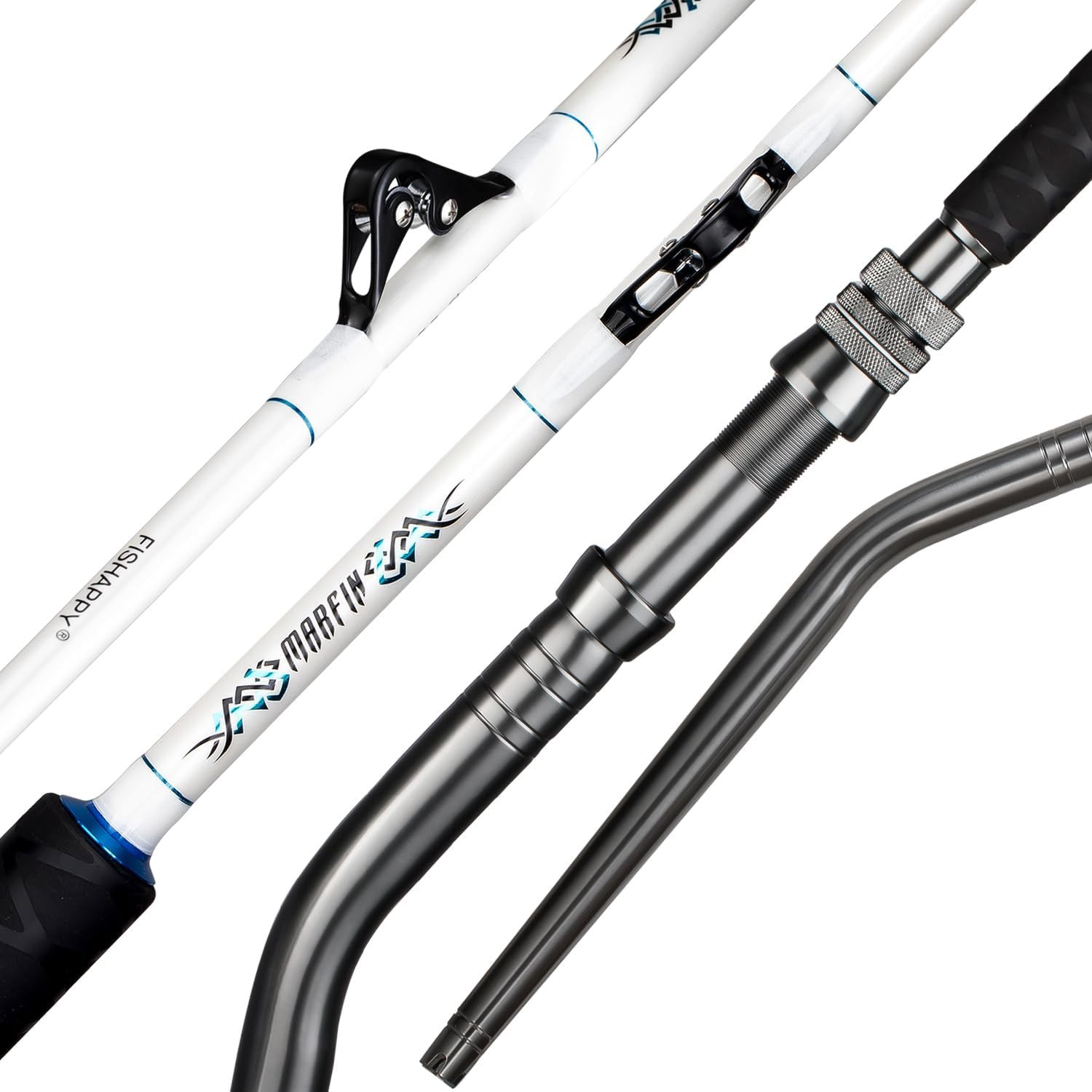 Trolling Rod Saltwater Offshore Heavy Roller Rod Bent Butt Trolling Rod Big Game