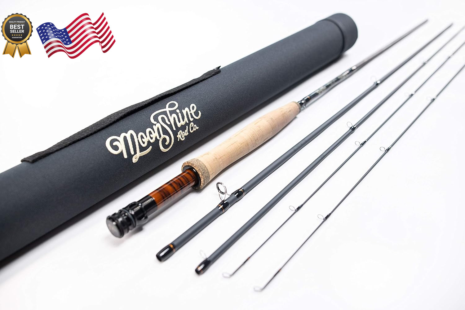 Moonshine Rod Company Fast Action Fly Fishing Rod Carbon Fiber Graphite Rod