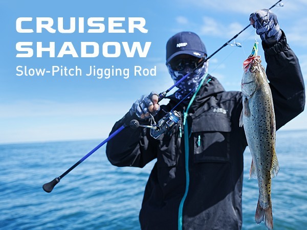 Cruiser Slow Pitch Jigging Spinning Rods [ML and M, 6’3″ Straight Guides Toray]