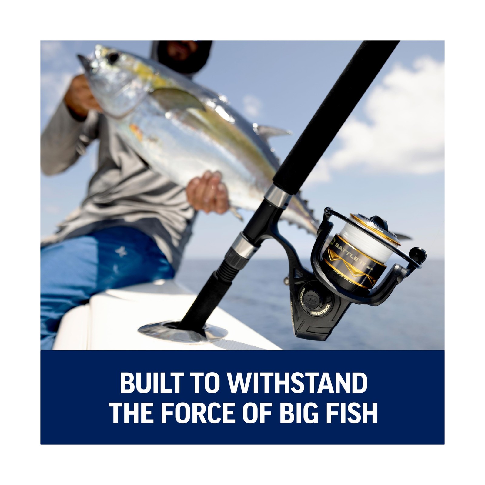 Penn Battle IV Spinning Reel and Fishing Rod Combo