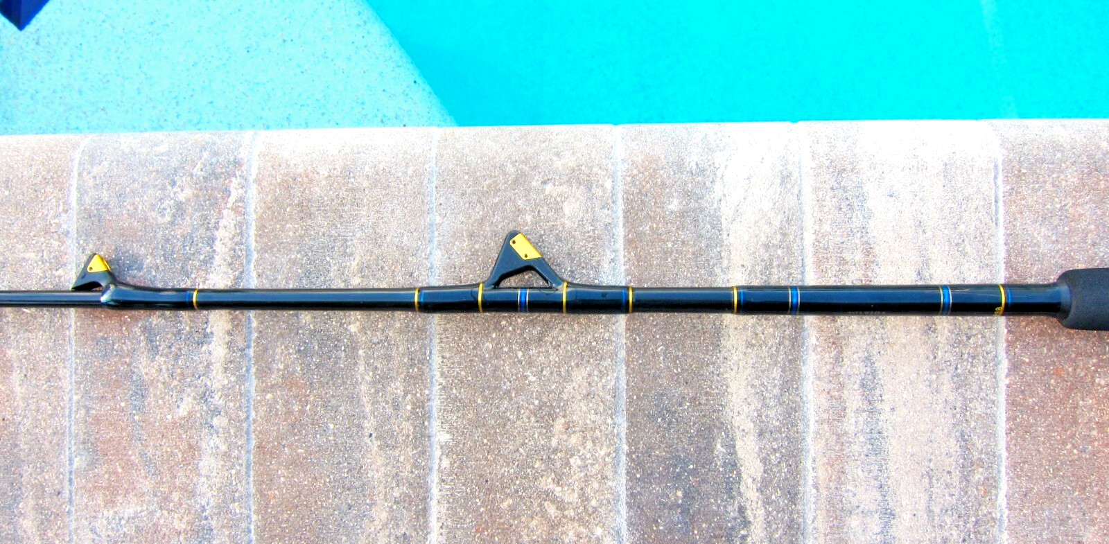 Custom MELTON INTERNATIONAL Live-Bait Rod: 6’6″; 8-12 lb AFTCO LIte-Rollers -NEW