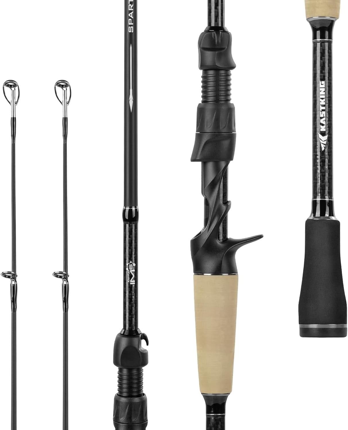 Spartacus II Plus Twin-Tip Spinning & Casting Rods, IM6 Graphite Blanks, Stai…