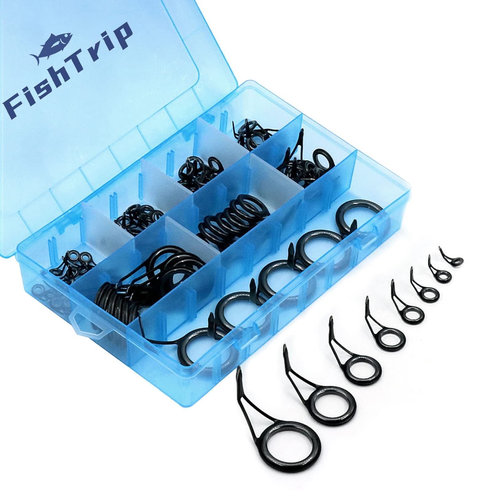 Rod Tip Guide Repair Kit, Single Double Leg Ceramic Guides