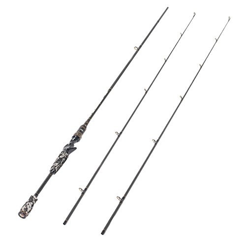 Camo 2-Piece 7ft Casting Rod – 24 Ton Carbon Fiber Baitcaster, Medium & Heavy Ti