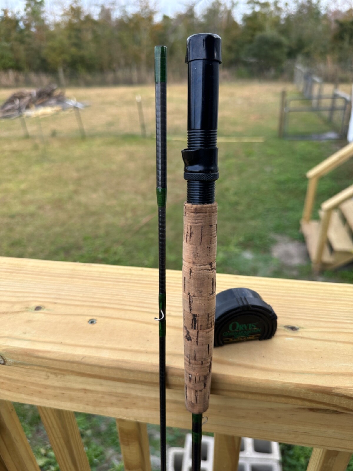 RARE PRE-OWNED Orvis Green Mountain Series Fly Rod 8’6″ 3-1/4 oz for 8 wt (Case)
