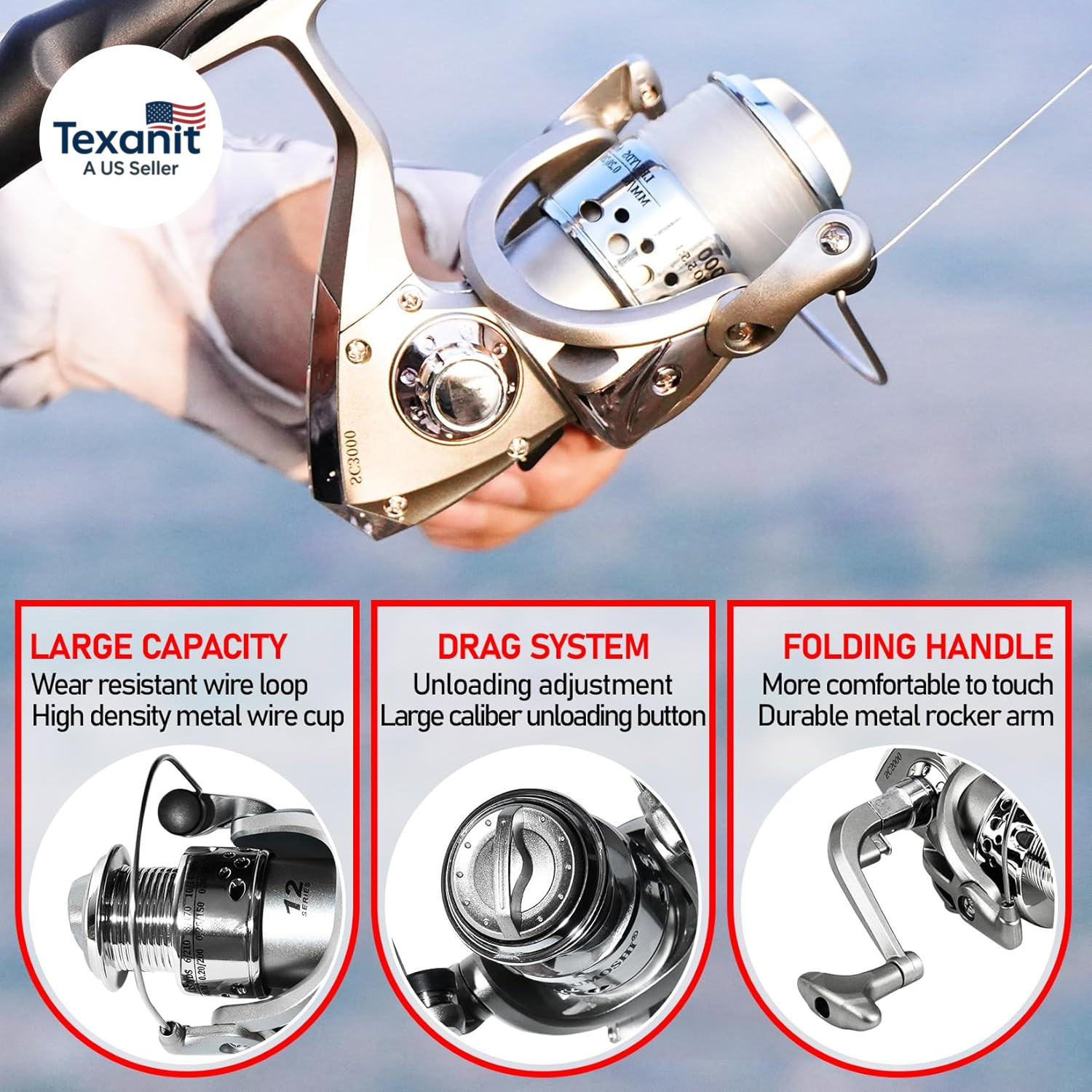 Telescopic Fishing Rod Combo – 2PCS 6.9 7.89FT Collapsible Carbon Fiber Pole Set