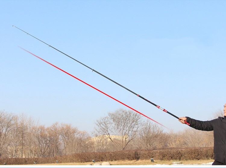 2.7M-4.5M Portable Telescopic Fishing Rod Trout Travel Rock Rod Carbon Fiber Rod