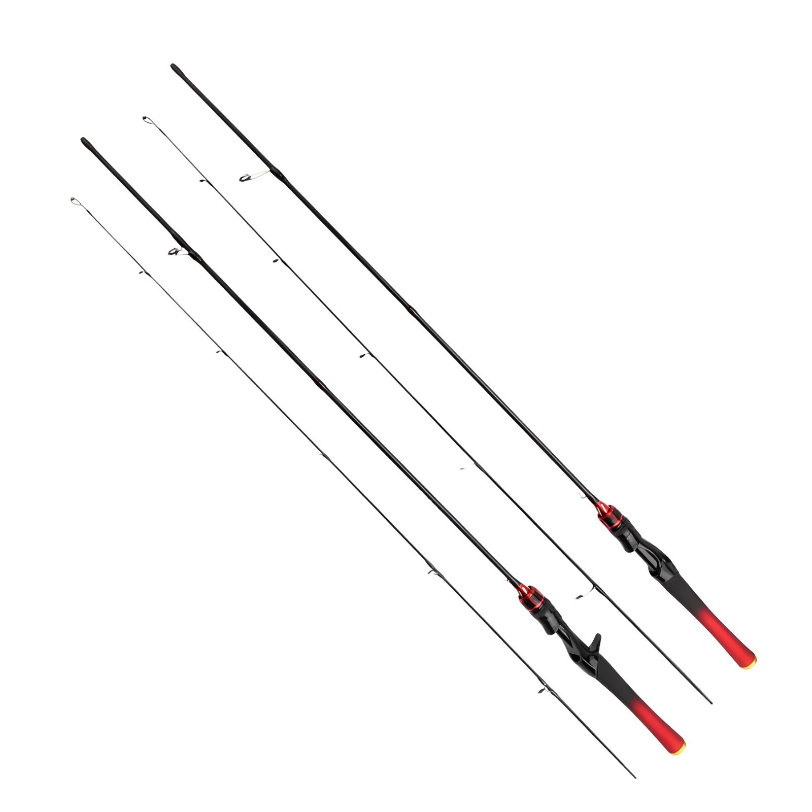 1.65M/1.8M Lure Fishing Rods Spinning Casting Carbon Fiber Fishing Rod Fast Pole