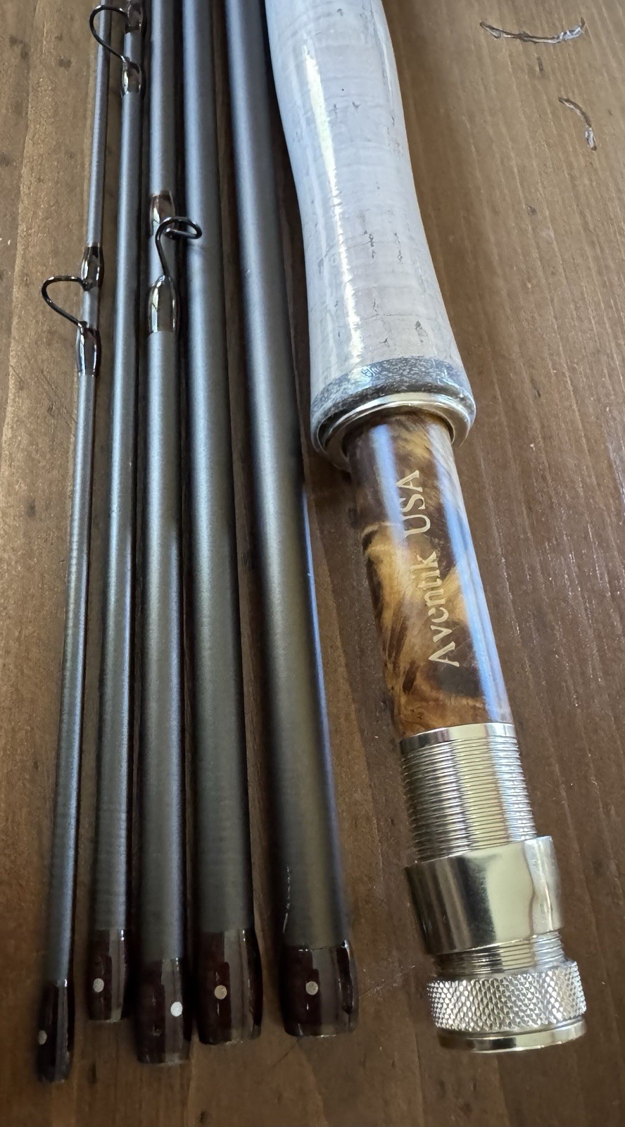 Aventik 5 Pc. Travel Fly Rod Line Wt. 5/6, New , Unfished Condition